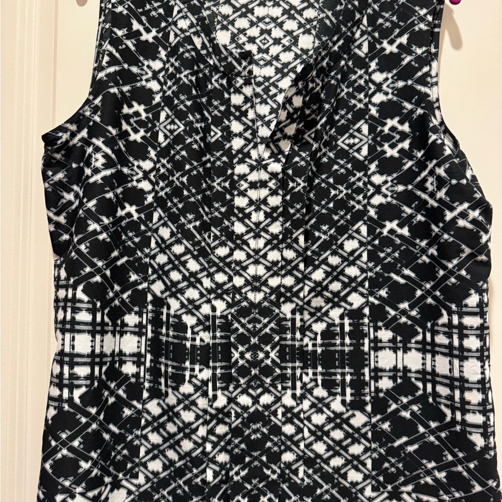 Calvin Klein Monochrome Geometric Women's Blouse